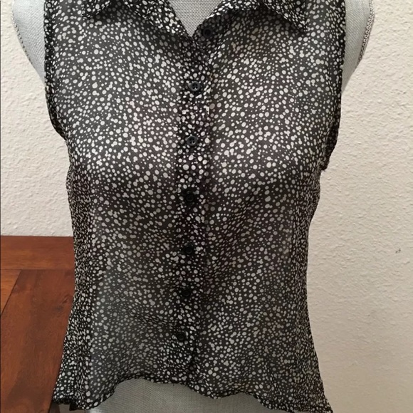 Brandy Melville black sheer top small medium Excellent Condition Y2K - Picture 1 of 3